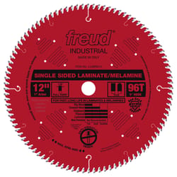 Freud 12 in. D X 1 in. Single Sided Laminates TiCo Hi-Density Carbide Saw Blade 96 teeth 1 pk