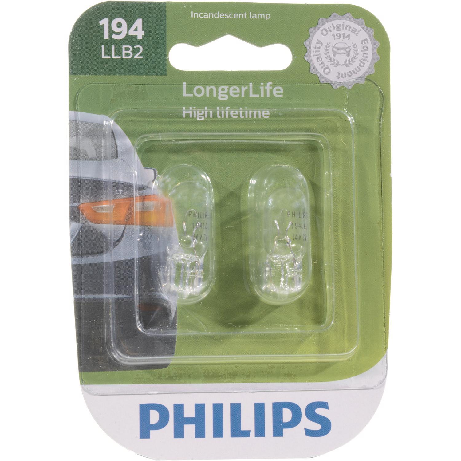 Photos - Light Bulb Philips LongerLife Incandescent Courtesy/Glove/License/Trunk Miniature Aut 