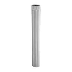 Imperial 3 in. D X 30 in. L Galvanized Steel Furnace Pipe