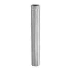 Imperial 3 in. D X 30 in. L Galvanized Steel Furnace Pipe