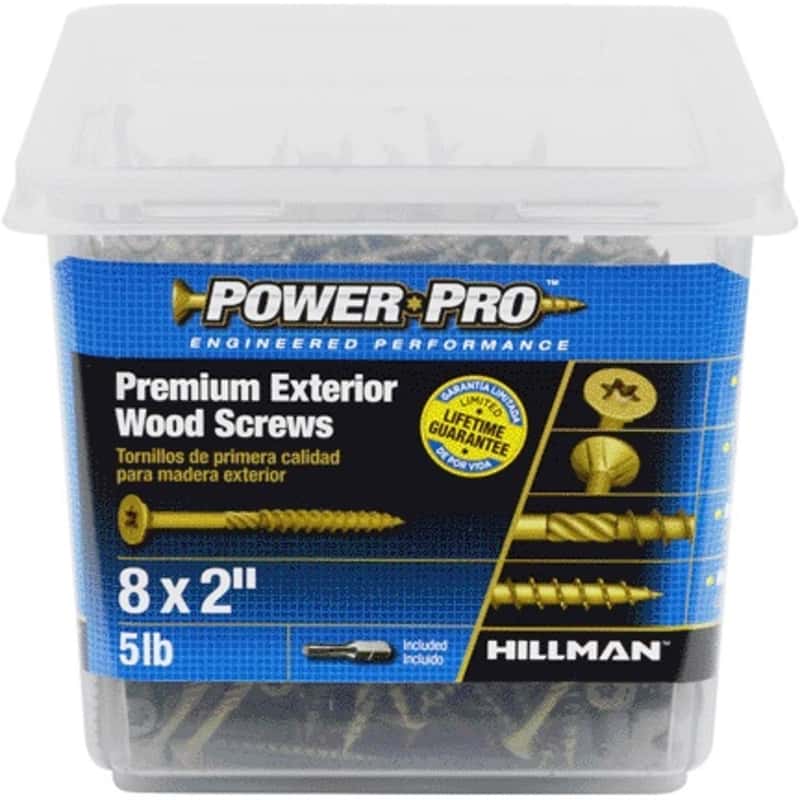 Hillman Power Pro No. 8 x 2 in. L Star Flat Head Ceramic Coated Premium