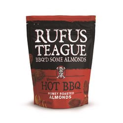 Rufus Teague Snacks Hot Almonds Hot BBQ Honey Roasted Almonds 9 oz Bagged