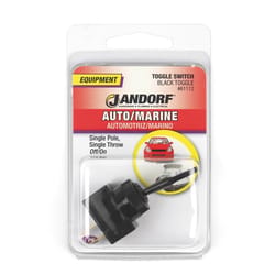 Jandorf 20 amps Single Pole Toggle Automotive/Marine Switch Black 1 pk