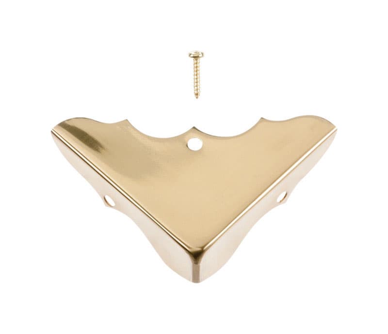 Ace Polished Brass Decorative Corner 0.6 in. 1.75 in. 4 pk - 01-3610-112 - Hardware Accessories  sku 01-3610-112