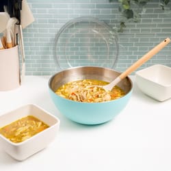 Served 100 oz Turquoise Stainless Steel Vacuum-Insulated Bowl 10 in. D 1 pk