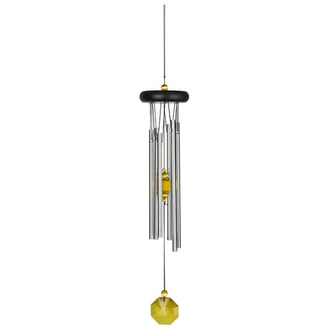 Woodstock Chimes Signature Collection Silver Aluminum/Wood 17 in. Wind Chime  - Ace Hardware