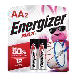 Energizer Max AA Alkaline Batteries 2 pk Carded