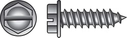HILLMAN No. 14 Ga. X 1-1/2 in. L Slotted Hex Washer Head Sheet Metal Screws 100 pk