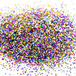 Bazic Products Metallic Multicolor Glitter Shaker Exterior and Interior 16 oz