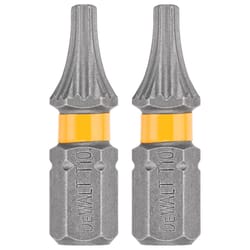 DeWalt Max Fit Torx #10 X 1 in. L Screwdriver Bit Set Steel 2 pk