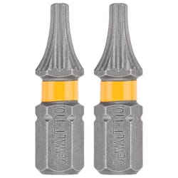 DeWalt Max Fit Torx #10 X 1 in. L Screwdriver Bit Set Steel 2 pk