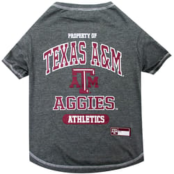 Pets First Team Colors Texas A&M University Dog T-Shirt Medium