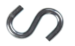 Hampton Small Zinc-Plated Silver Steel 2.5 in. L S-Hook 250 lb 1 pk