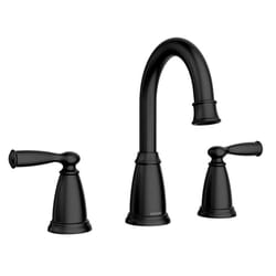 Moen Banbury Matte Black Traditional Widespread Bathroom Sink Faucet 8 - 16 in.