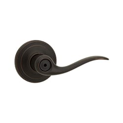 Kwikset Signature Tustin Venetian Bronze Privacy Lever 1-3/4 in.