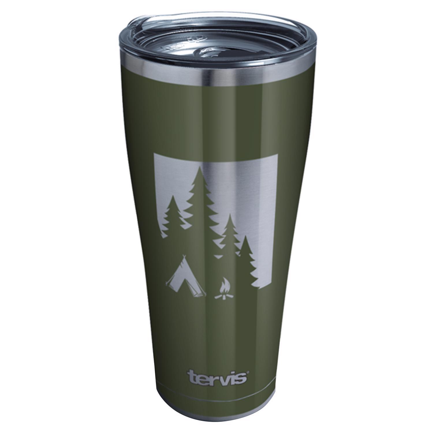 Tervis Sojourn 30 oz Gray/Green BPA Free Campsite Double Wall Tumbler Sansujyuku sansujyuku.com