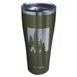 Tervis Sojourn 30 oz Campsite Gray/Green BPA Free Double Wall Tumbler