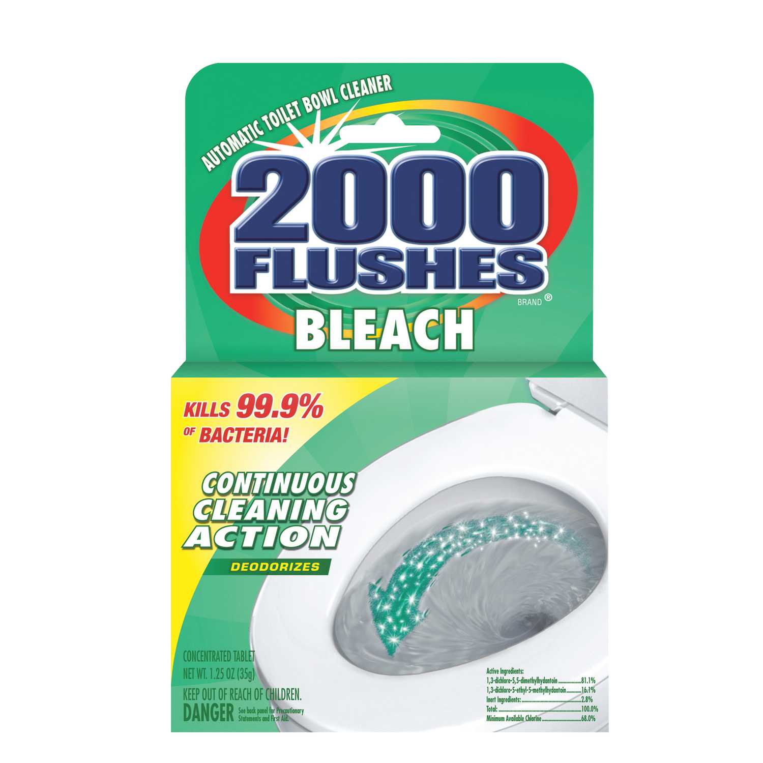 2000 Flushes Clean Scent Automatic Toilet Bowl Cleaner 1.25 oz. Tablet Ace Hardware