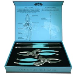 Toadfish Blue/Silver Stainless Steel Crab/Lobster Tool Set