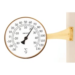 Conant Thermometer Brass White