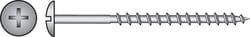 HILLMAN No. 10 X 2-1/2 in. L Phillips Black Phosphate Coarse Cabinet Screws 1 pk
