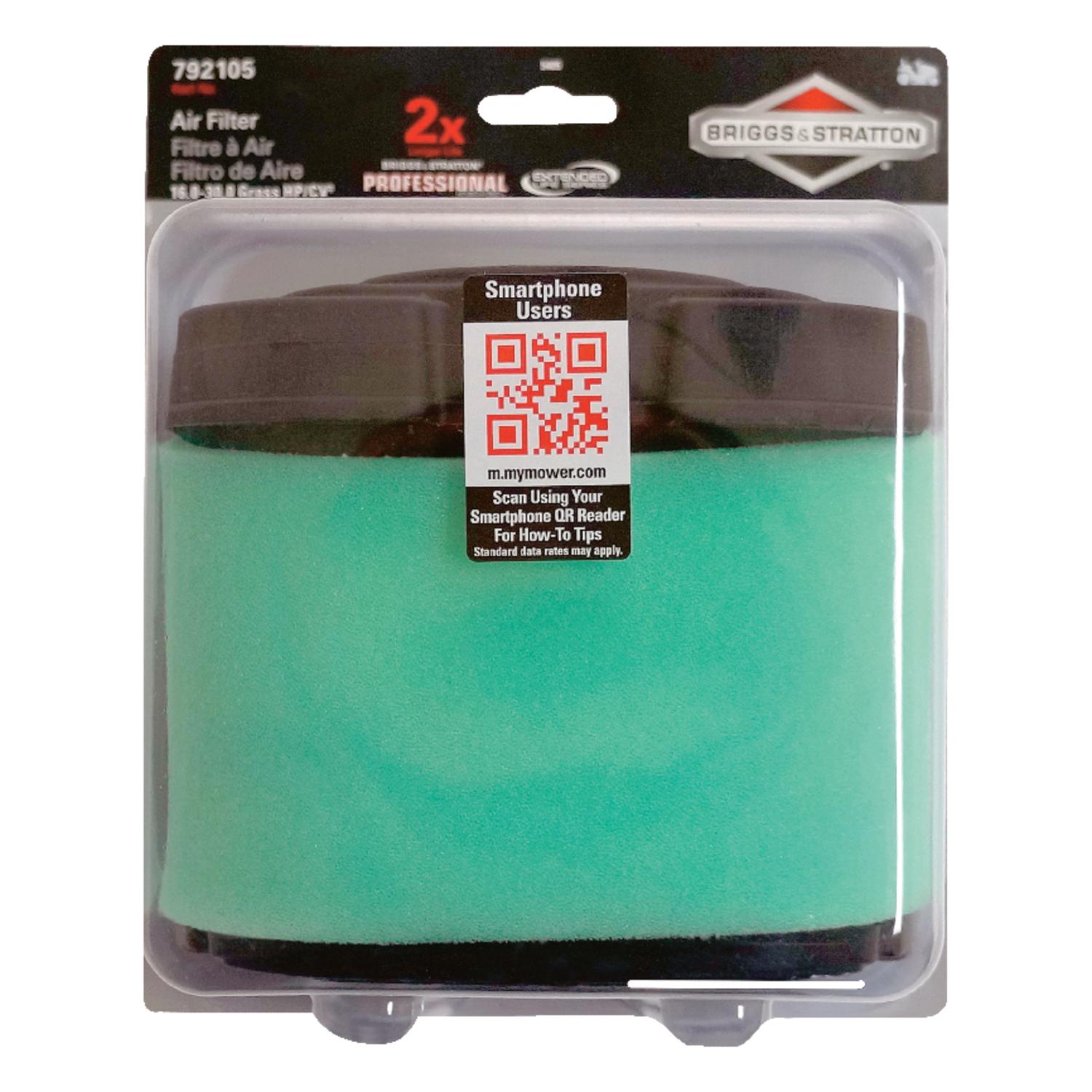 briggs & stratton air filter for 16.0-30.0 gross hp/cv