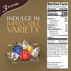 Lindt Lindor Assorted Chocolates Truffle Chocolate Truffles 5.1 oz