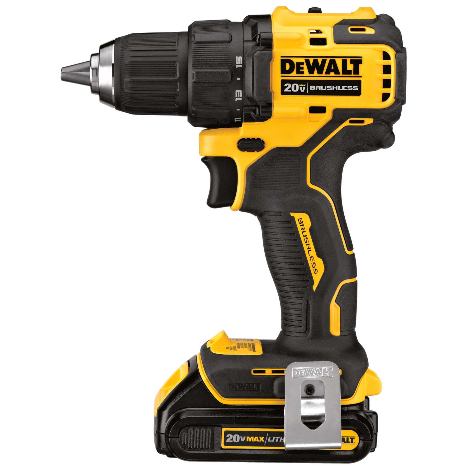 DeWalt Atomic 20 volt Brushless Cordless Compact Drill/Driver Kit 1/2