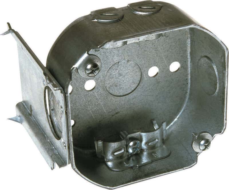 Raco 35/8 in. Octagon Steel 1 gang Junction Box Gray Ace Hardware