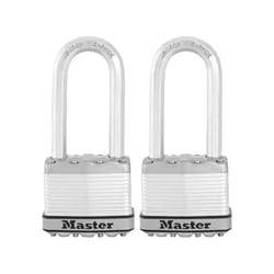 Master Lock 2 in. W Steel Dual Ball Bearing Locking Padlock Keyed Alike