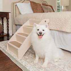 PetSafe CozyUp Extra Large Plastic Pet Stairs Tan 25 in. H X 18 in. W X 28 in. D