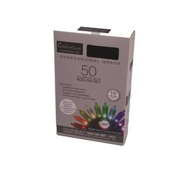 Celebrations Platinum LED T5 Multicolored 50 ct String Christmas Lights 25 ft.