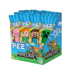 PEZ Minecraft Assorted Candy and Dispenser 0.58 oz