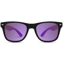 WearMe Pro Black Frame Purple Lens Sunglasses