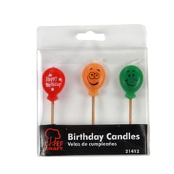 Chef Craft Multicolor Unscented Scent Birthday Candles