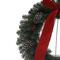 Holiday Bright Lights 30 in. D Memorial Christmas Wreath
