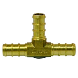 Apollo 3/8 in. PEX Barb in to X 3/8 in. D Barb Brass Tee