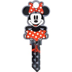 Hillman Disney Minnie Mouse House/Padlock Universal Key Blank Double