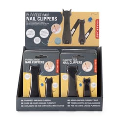 KIKKERLAND Cat Black Nail Clippers 2 pk