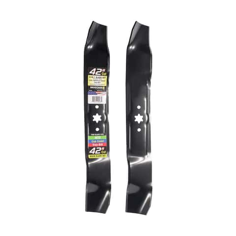 MaxPower 42 in. Mulching Mower Blade Set For Riding Mowers 2 pk Mfr 561532 Ace Hardware