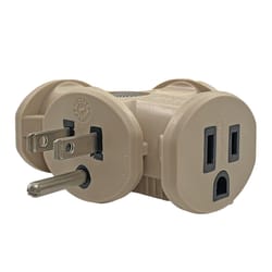 Ace Grounded 3 outlets Adapter 1 pk