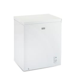 Black+Decker 5.1 cu ft White Steel Chest Freezer