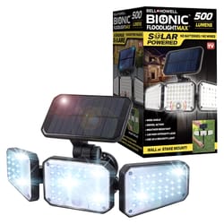 Bell & Howell Bionic Motion-Sensing Solar Powered LED Black Floodlight