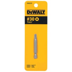 DeWalt Torx #30 in. X 2 in. L Screwdriver Bit Heat-Treated Steel 1 pc