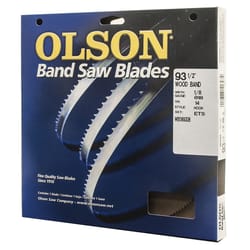 Olson 93.5 in. L X 0.125 in. W Carbon Steel Band Saw Blade 14 TPI Hook teeth 1 pk