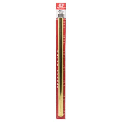 K&S 5/8 in. D X 12 in. L Round Brass Tube 1 pk K&S 5/8 in. D X 12 in. L Round Brass Tube 1 pk