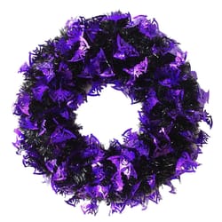 FC Young 17 in. Tinsel Pumpkin Wreath