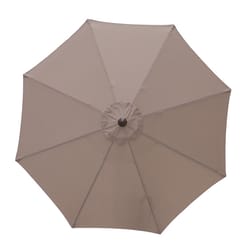 Living Accents 9 ft. Tiltable Tan Market Umbrella