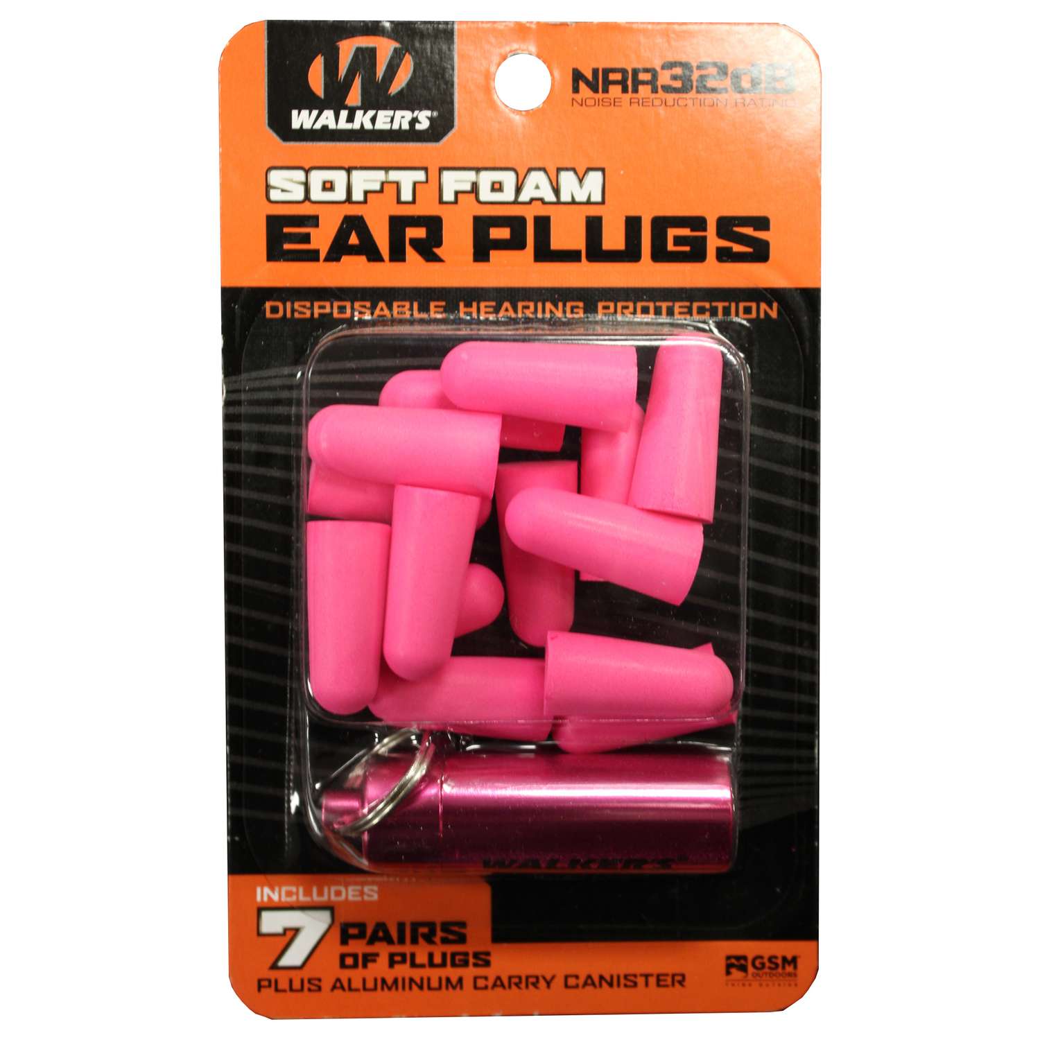 Walker's 32 dB Foam Earplugs Pink 7 pair Ace Hardware