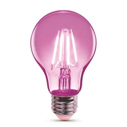 Feit A19 E26 (Medium) Filament LED Bulb Pink 30 Watt Equivalence 1 pk